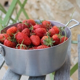 Les fraises du jardin.